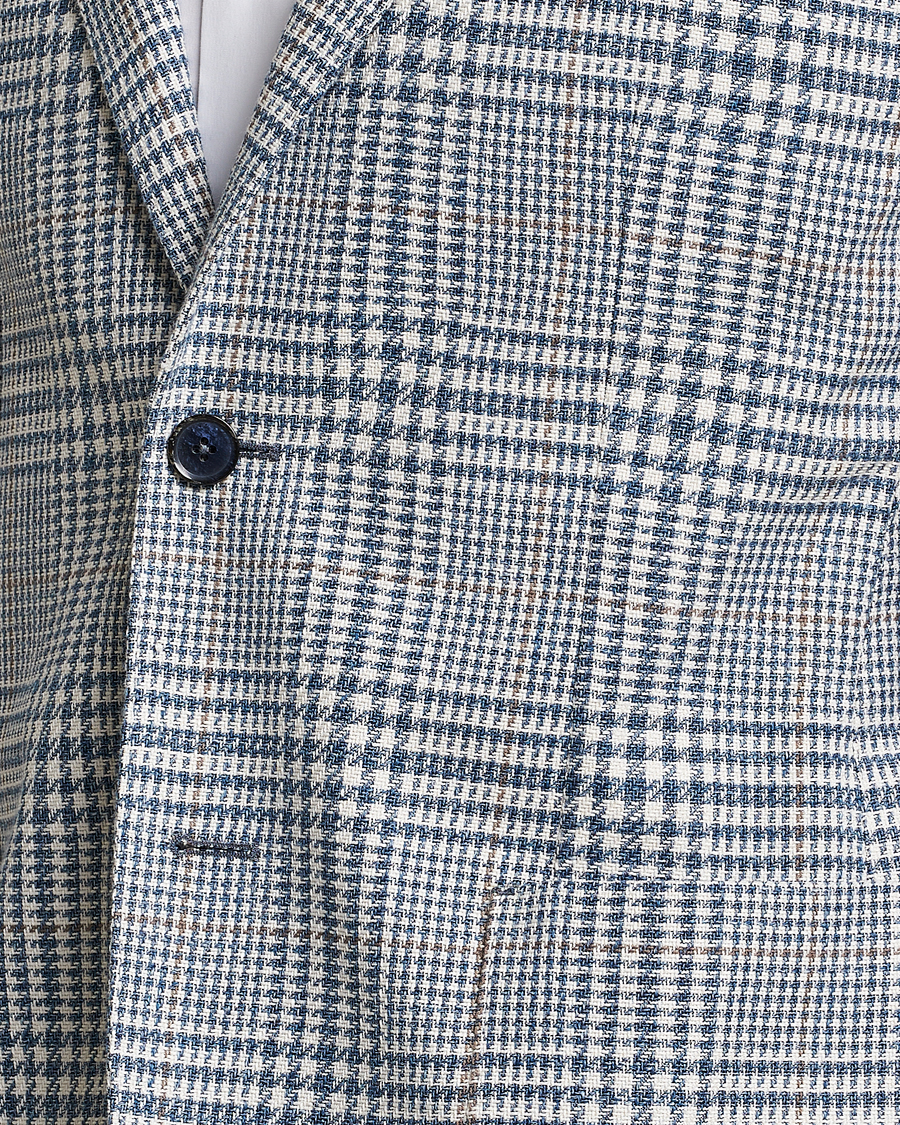 Herr | Kavajer | L.B.M. 1911 | Jack Regular Fit Houndstooth Checked Blazer Blue