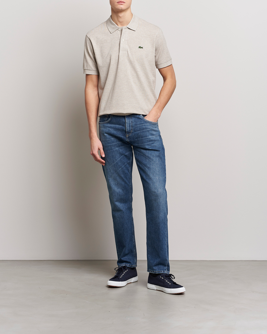 Herr | Pikéer | Lacoste | Original Melange Polo Piké Heather Wicker