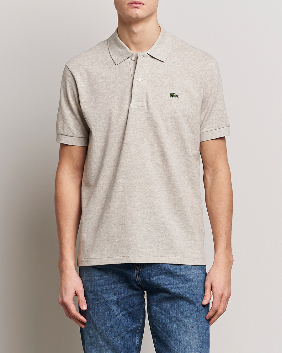 Herr | Kortärmade pikéer | Lacoste | Original Melange Polo Piké Heather Wicker