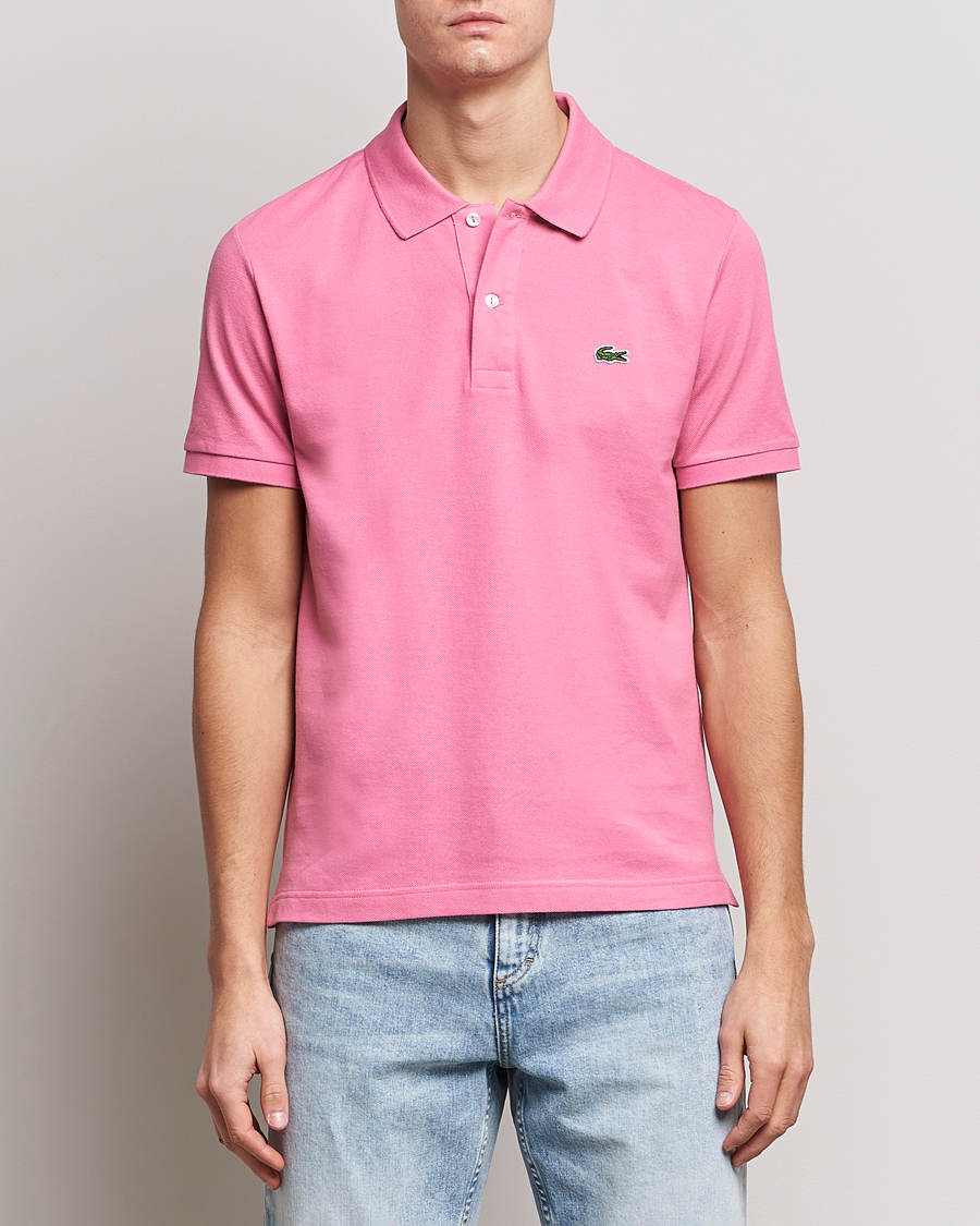 Herr | Pikéer | Lacoste | Slim Fit Polo Piké Reseda Pink