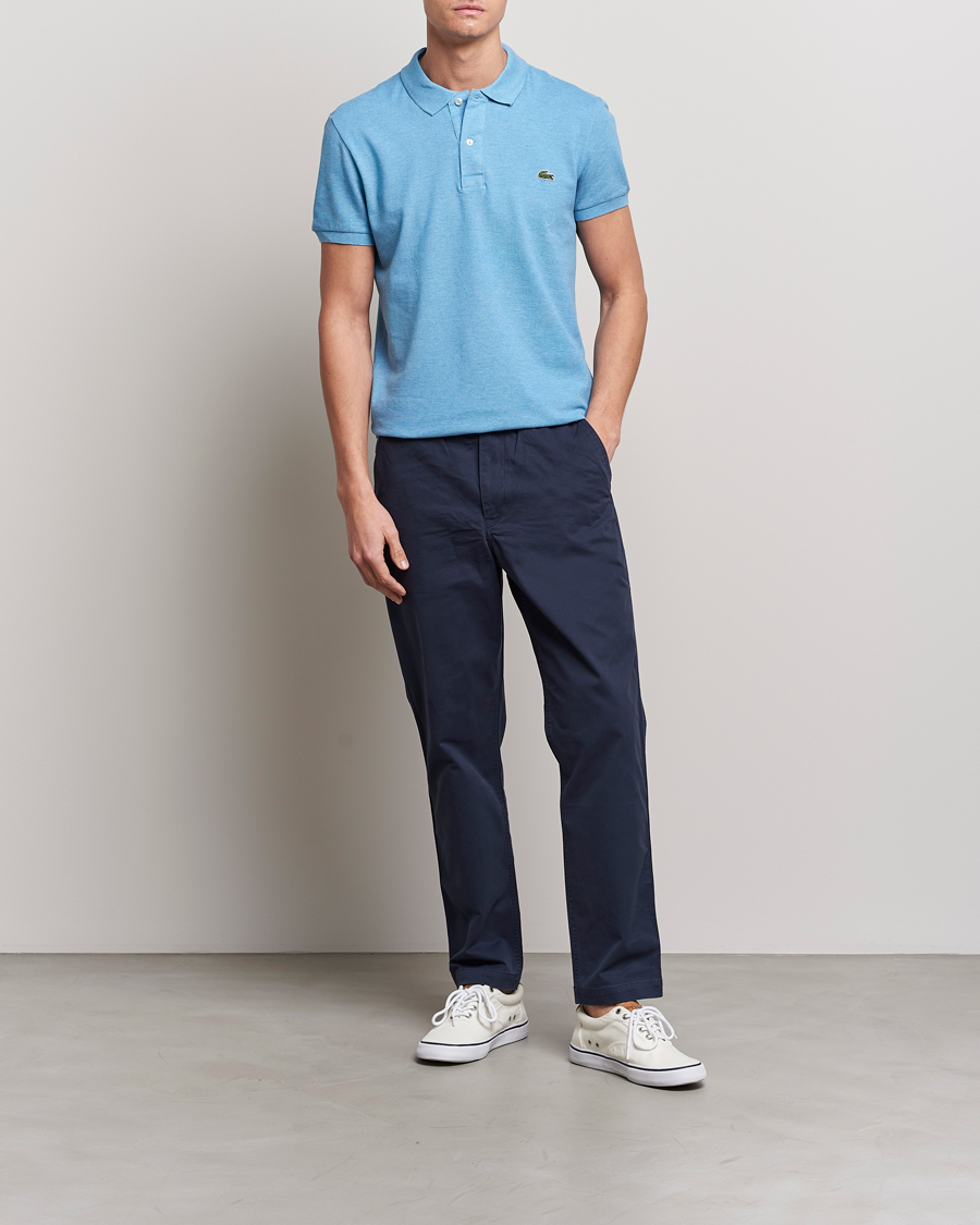 Herr | Pikéer | Lacoste | Slim Fit Polo Piké Heather Thermal