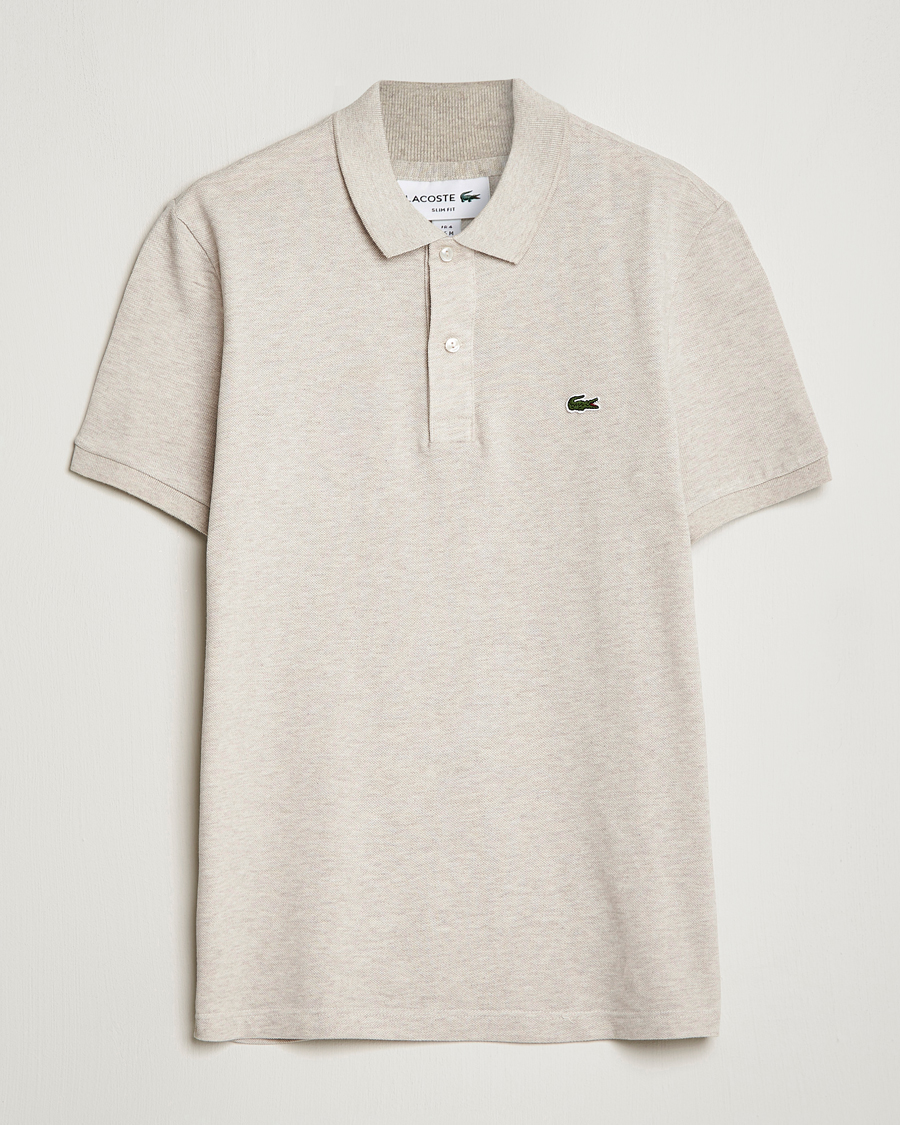 Herr | Pikéer | Lacoste | Slim Fit Polo Piké Heather Wicker
