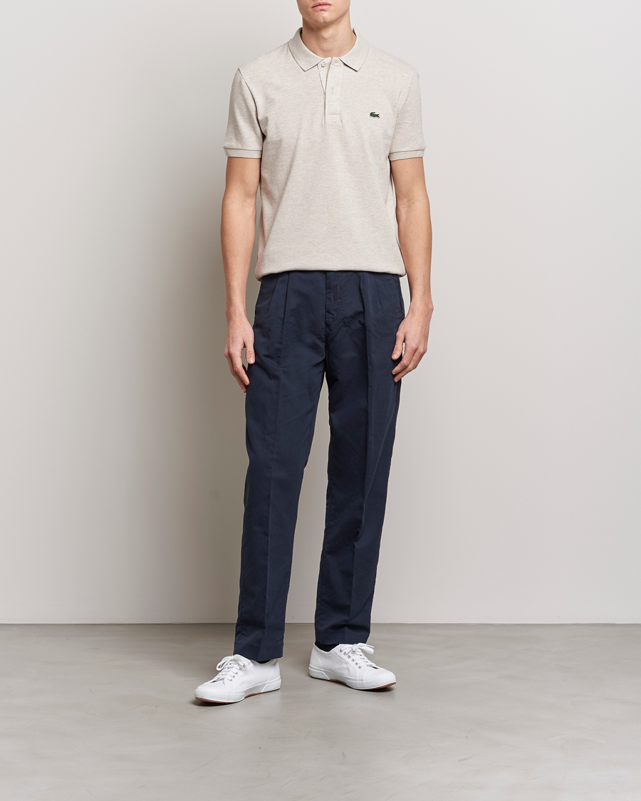 Herr | Pikéer | Lacoste | Slim Fit Polo Piké Heather Wicker