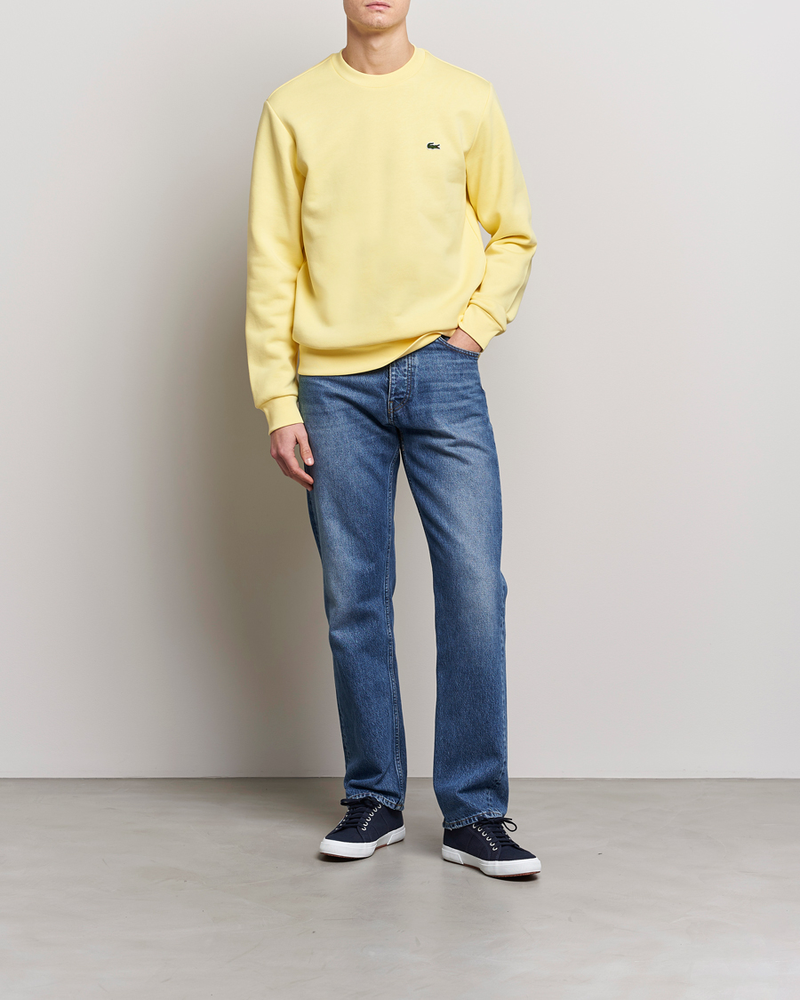Herr | Tröjor | Lacoste | Crew Neck Sweatshirt Yellow