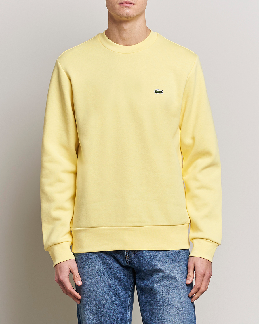 Herr | Sweatshirts | Lacoste | Crew Neck Sweatshirt Yellow