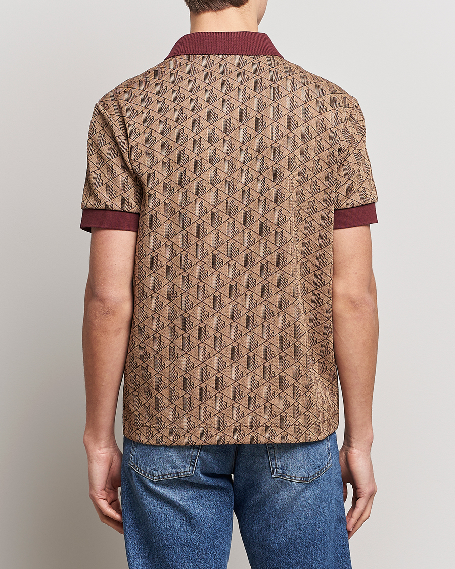 Herr | Pikéer | Lacoste | Classic Fit Monogram Polo Viennese/Expresso