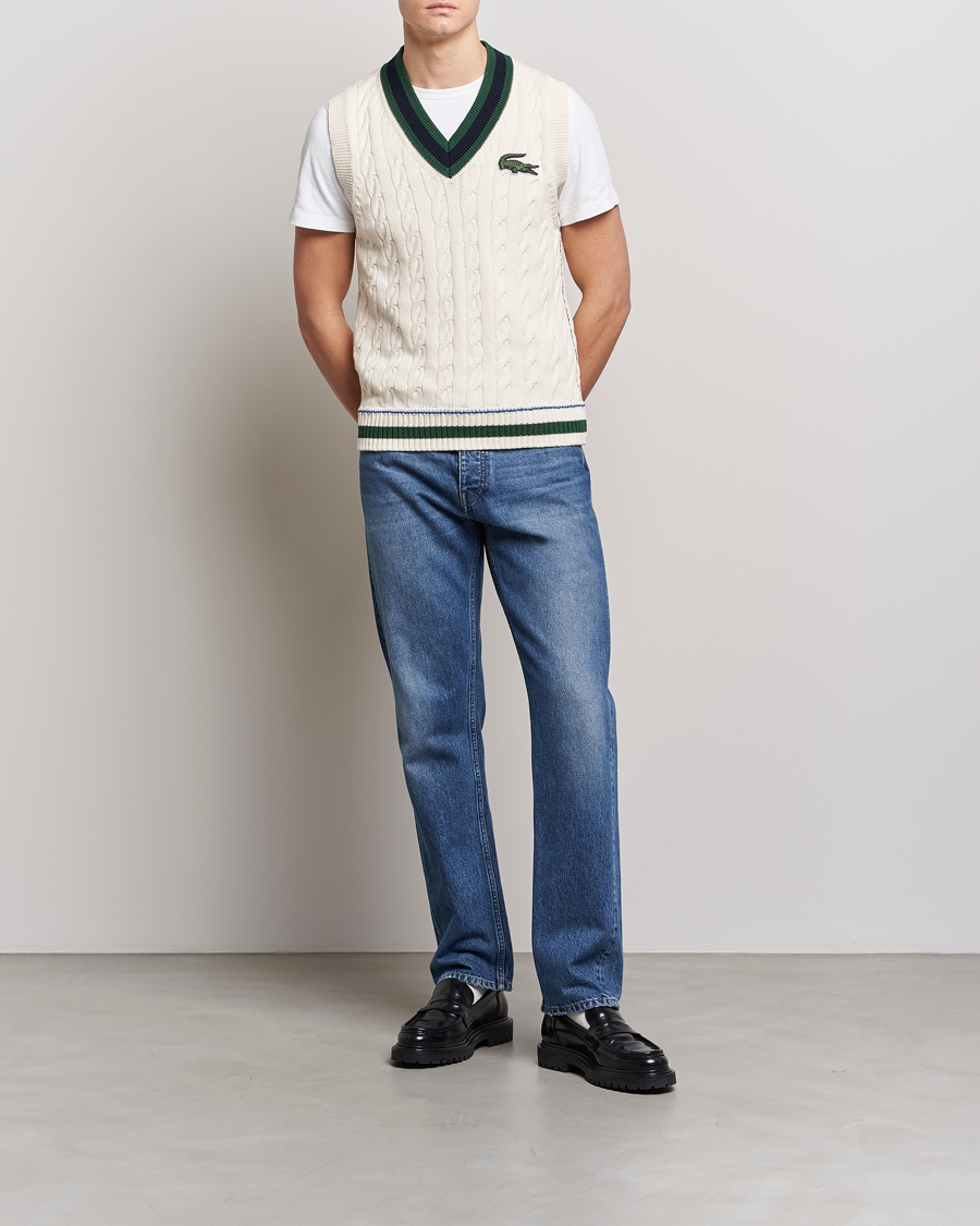 Herr | Tröjor | Lacoste | Contrast V-Neck Vest Lapland