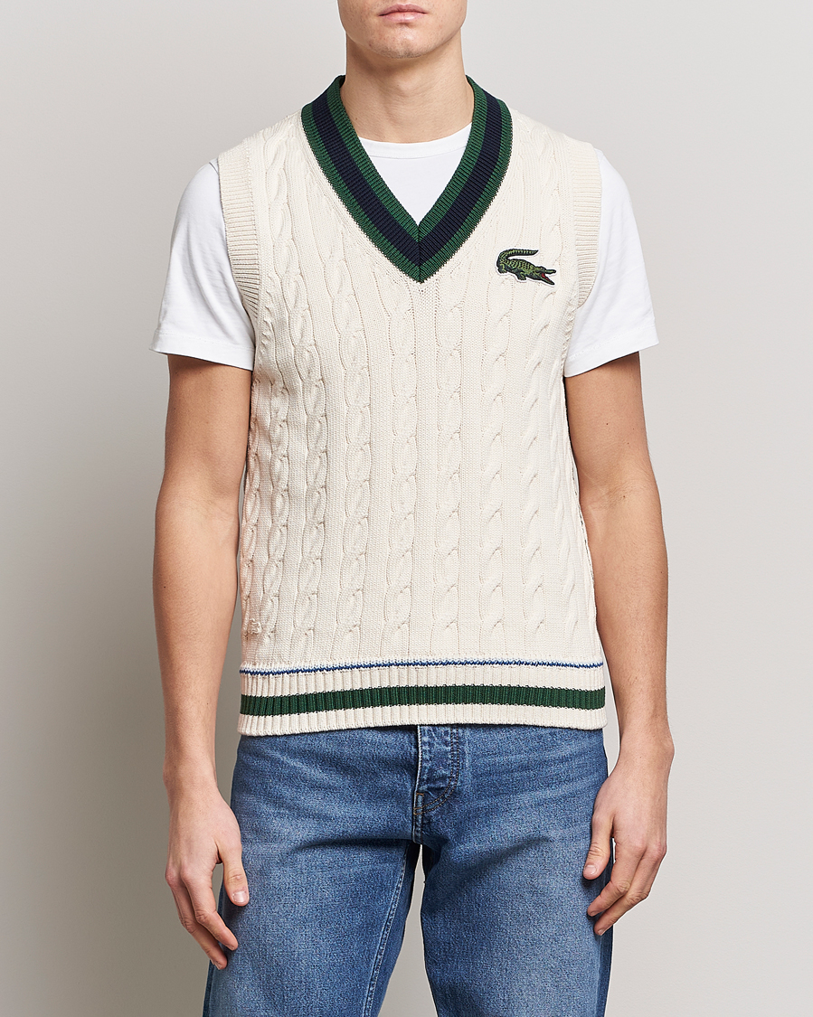Herr | Tröjor | Lacoste | Contrast V-Neck Vest Lapland
