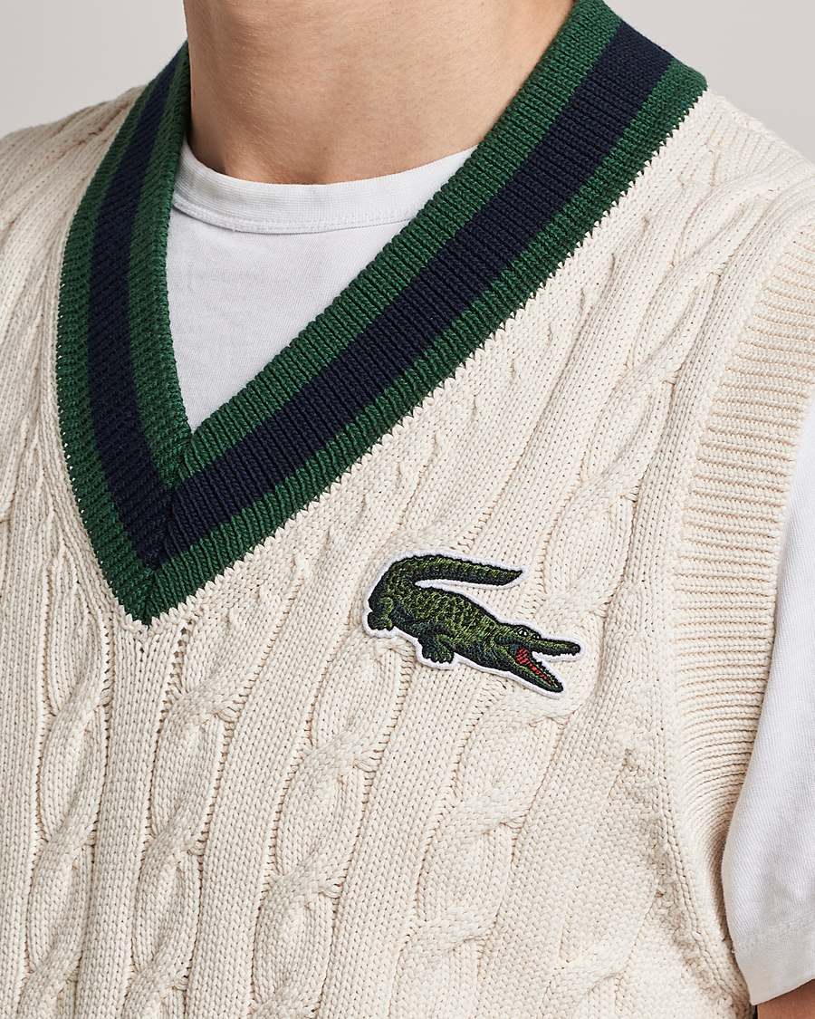 Herr | Tröjor | Lacoste | Contrast V-Neck Vest Lapland