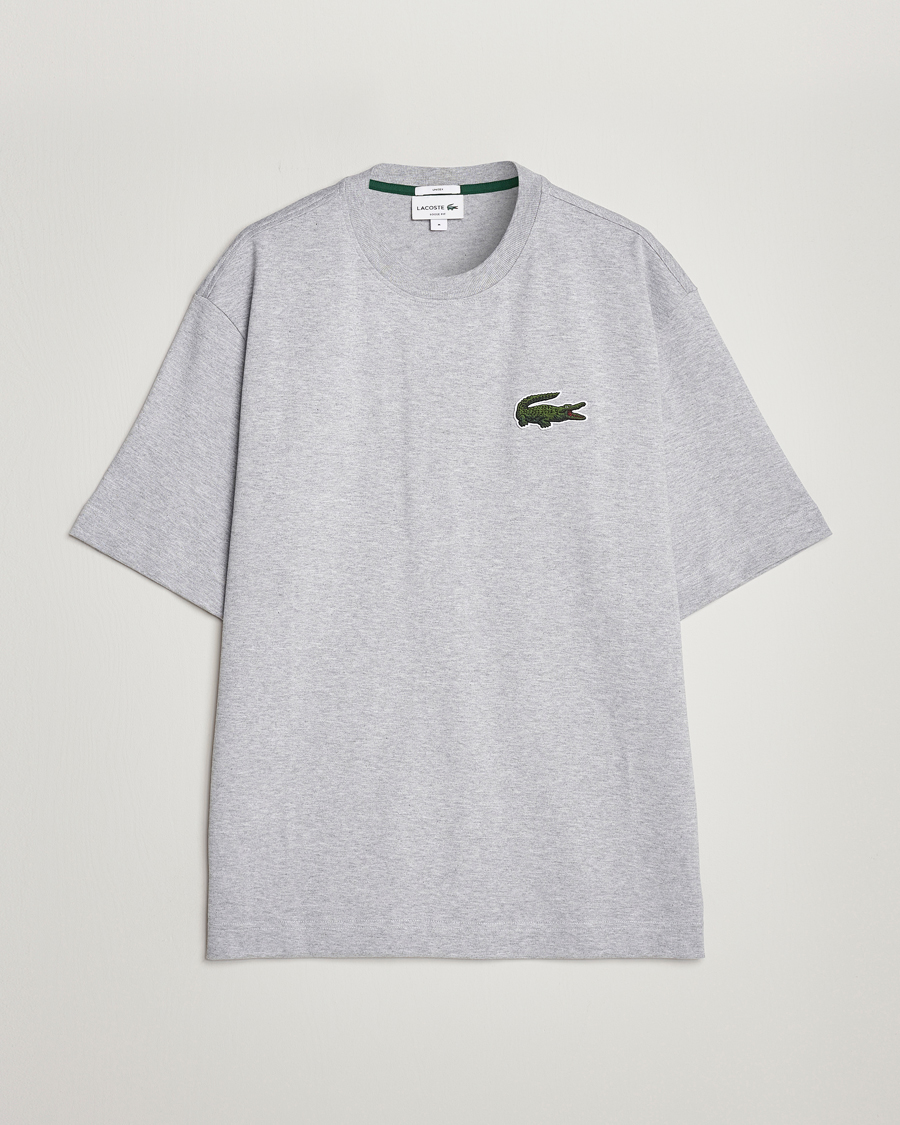 Herr | T-Shirts | Lacoste | Loose Fit T-Shirt Silver Chine