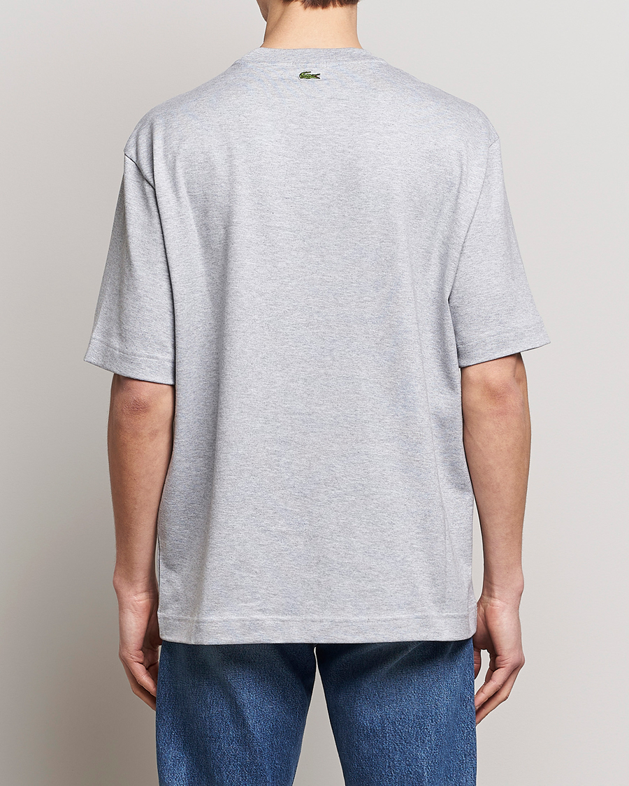 Herr | T-Shirts | Lacoste | Loose Fit T-Shirt Silver Chine
