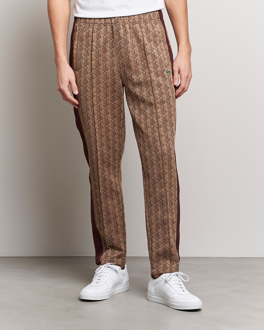 Herr | Byxor | Lacoste | Monogram Trackpant Viennese/Expresso
