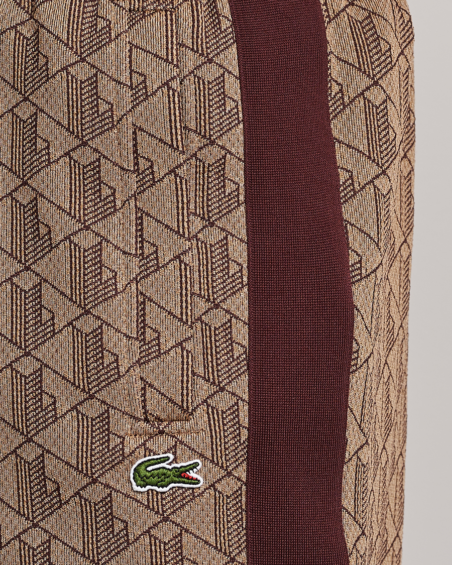 Herr | Byxor | Lacoste | Monogram Trackpant Viennese/Expresso