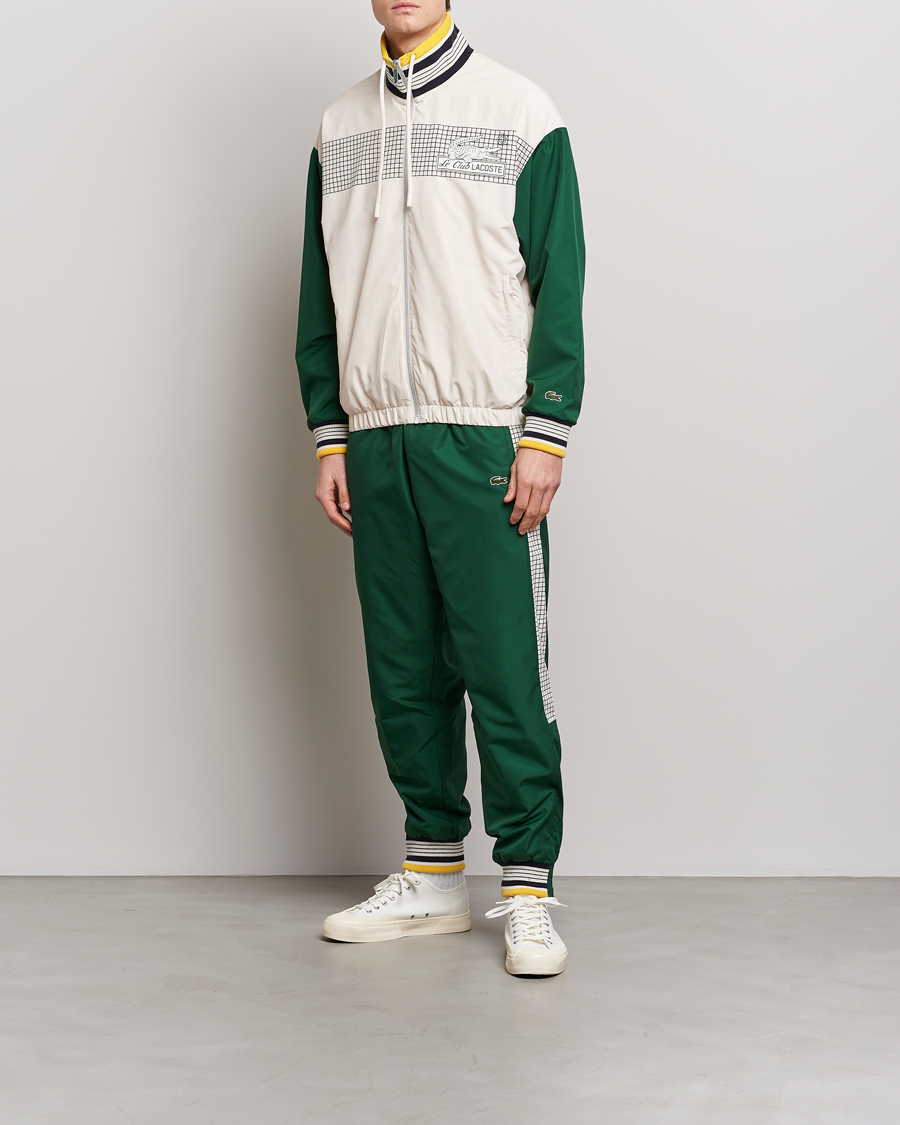 Herr | Byxor | Lacoste | Héritage Striped Trackpants Green/Lapland