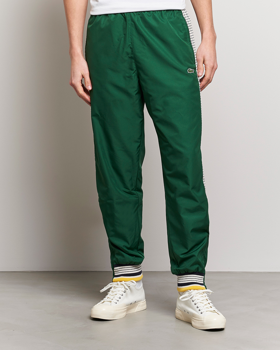 Herr | Byxor | Lacoste | Héritage Striped Trackpants Green/Lapland