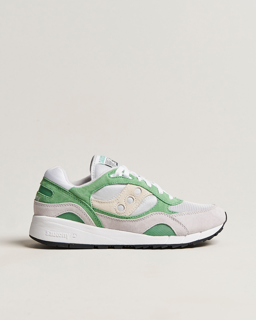 Herr | Saucony Shadow 6000 Sneaker Green/Grey | Saucony | Shadow 6000 Sneaker Green/Grey