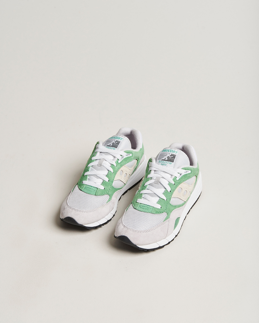 Herr | Saucony Shadow 6000 Sneaker Green/Grey | Saucony | Shadow 6000 Sneaker Green/Grey