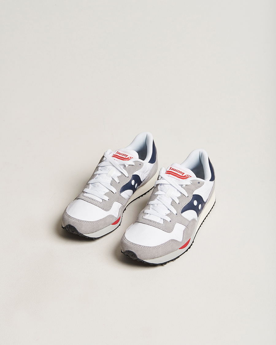Herr | Saucony DXN Trainer Sneaker White/Navy | Saucony | DXN Trainer Sneaker White/Navy