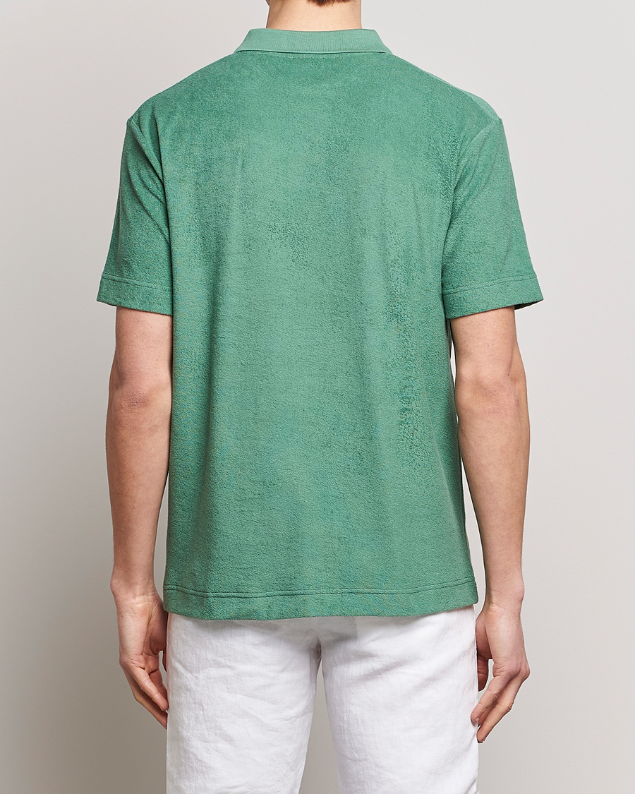 Herr | Pikéer | Sunspel | Towelling Polo Shirt Thyme Green