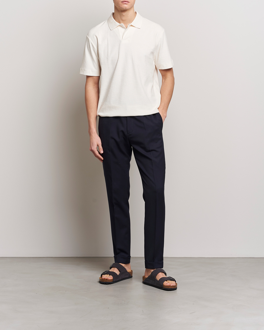 Herr | Pikéer | Sunspel | Towelling Polo Shirt Archive White