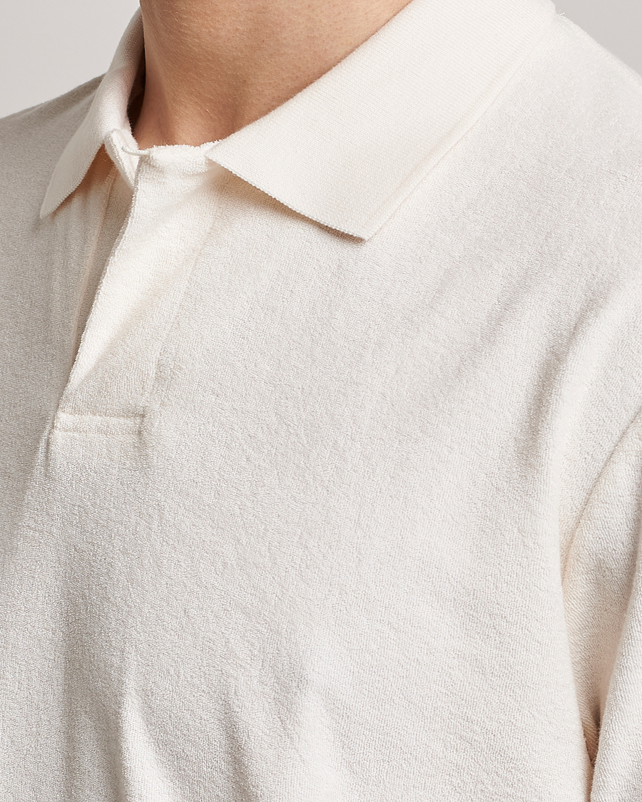 Herr | Pikéer | Sunspel | Towelling Polo Shirt Archive White