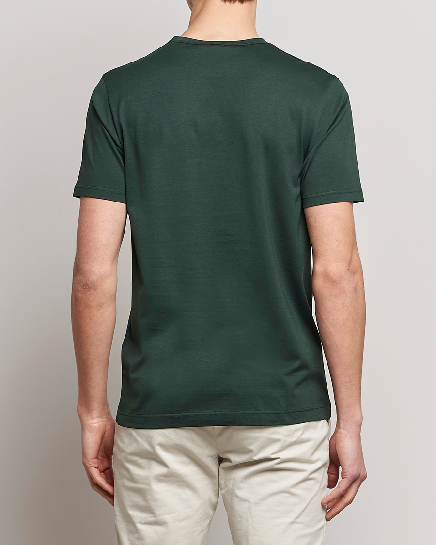 Herr | T-Shirts | Sunspel | Crew Neck Cotton Tee Seaweed