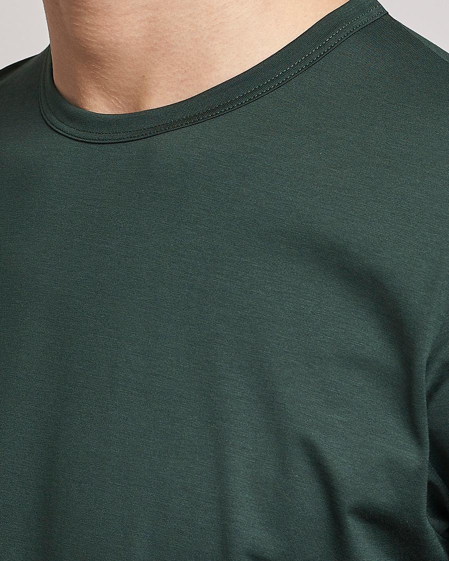 Herr | T-Shirts | Sunspel | Crew Neck Cotton Tee Seaweed