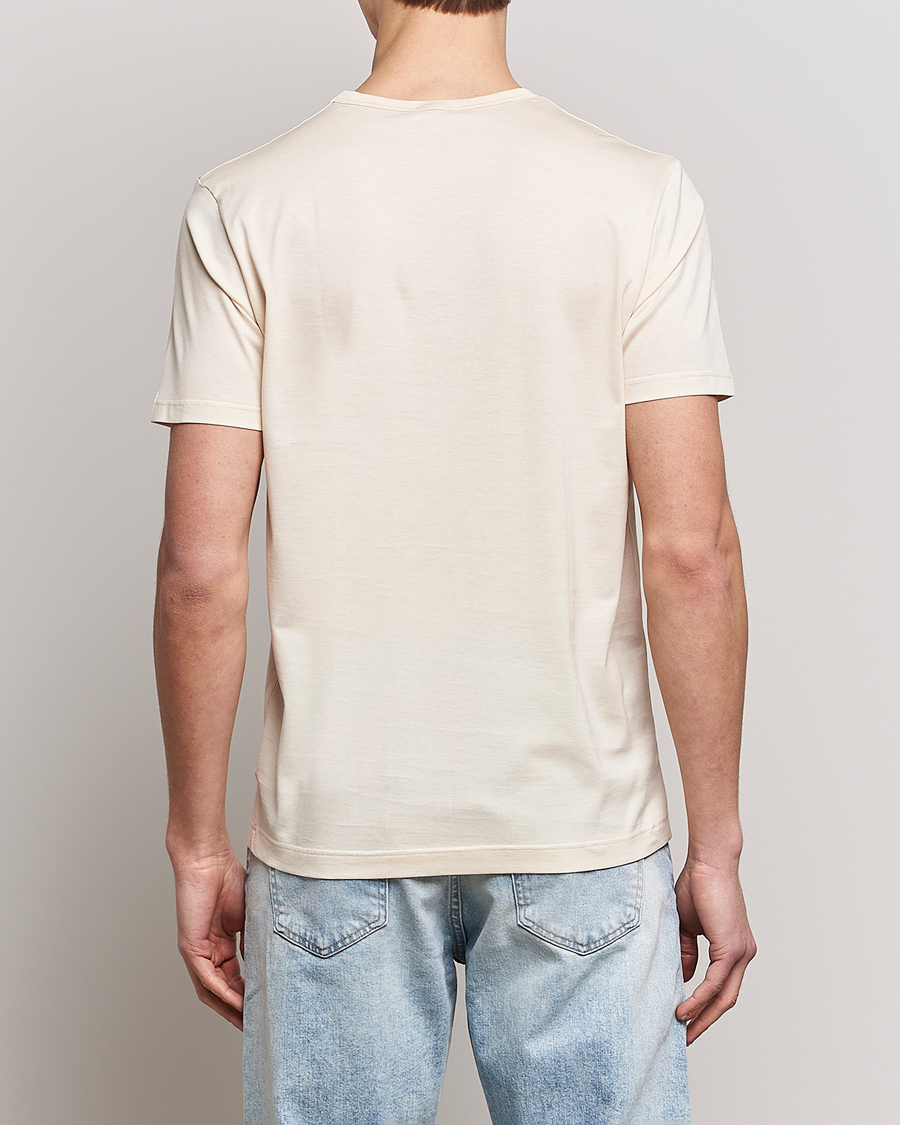 Herr | T-Shirts | Sunspel | Crew Neck Cotton Tee Undyed