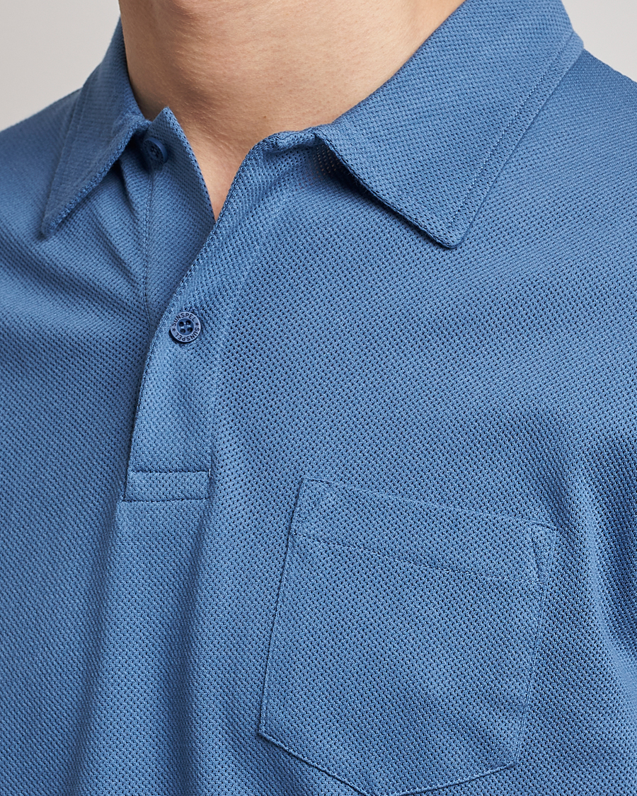 Herr | Pikéer | Sunspel | Riviera Polo Shirt Blue Stone