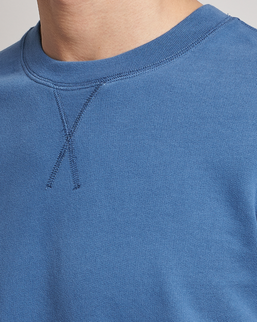 Herr | Tröjor | Sunspel | Loopback Sweatshirt Blue Stone