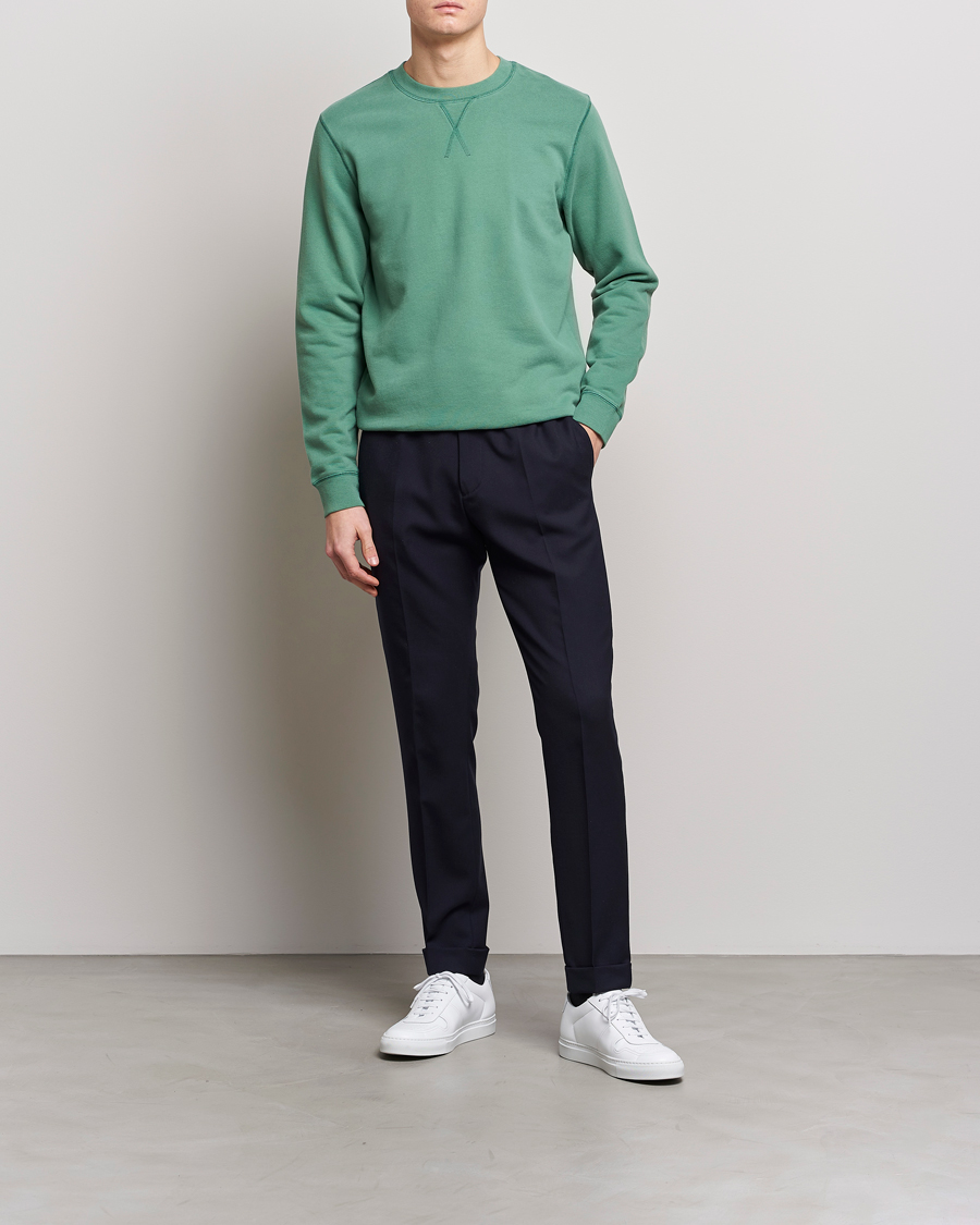 Herr | Tröjor | Sunspel | Loopback Sweatshirt Thyme
