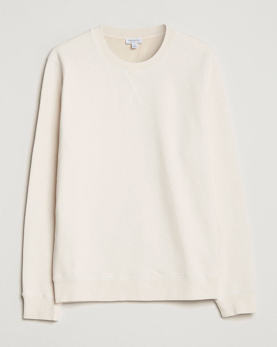 Herr | Tröjor | Sunspel | Loopback Sweatshirt Undyed
