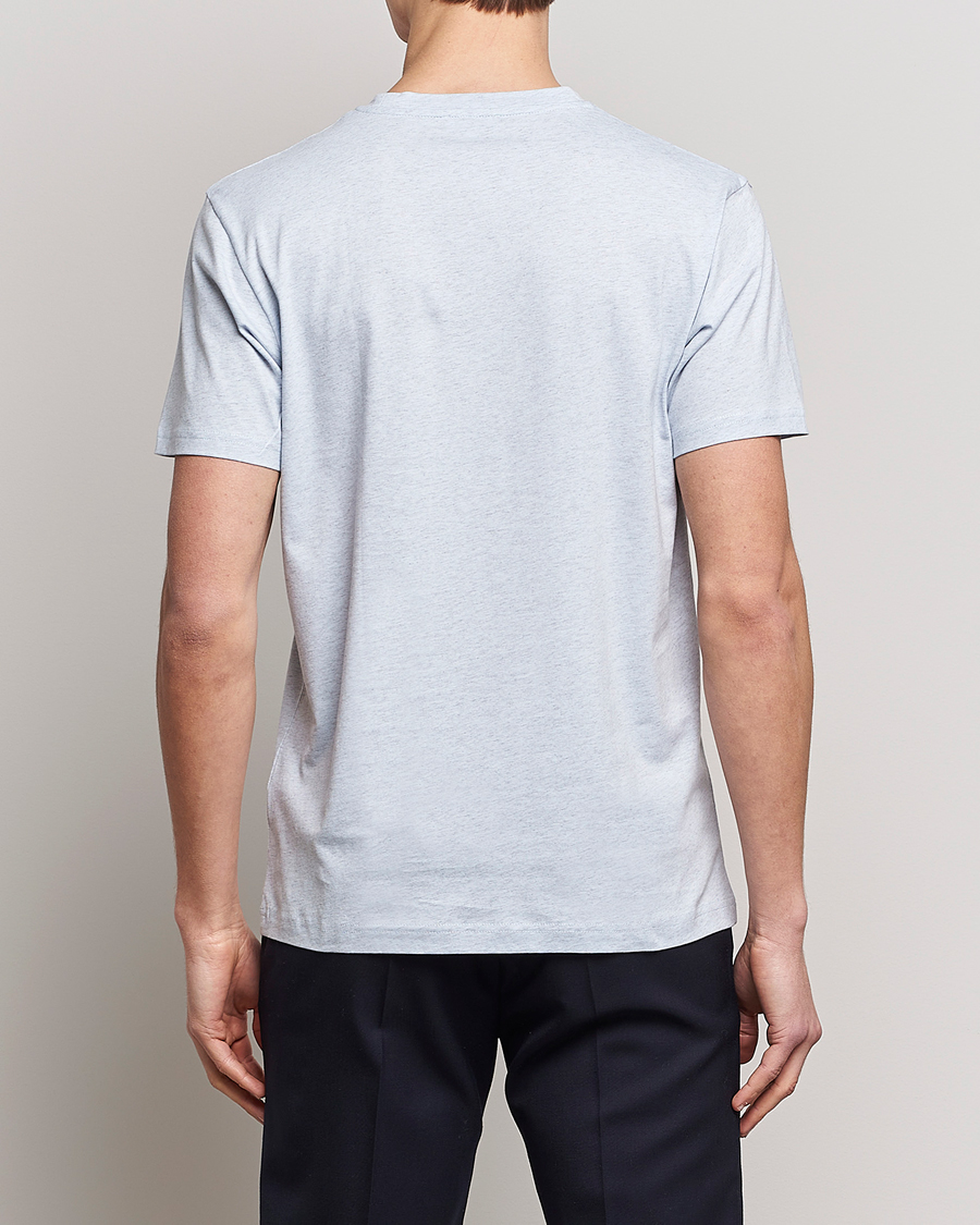 Herr | T-Shirts | Sunspel | Riviera Organic Tee Pastel Blue Melange