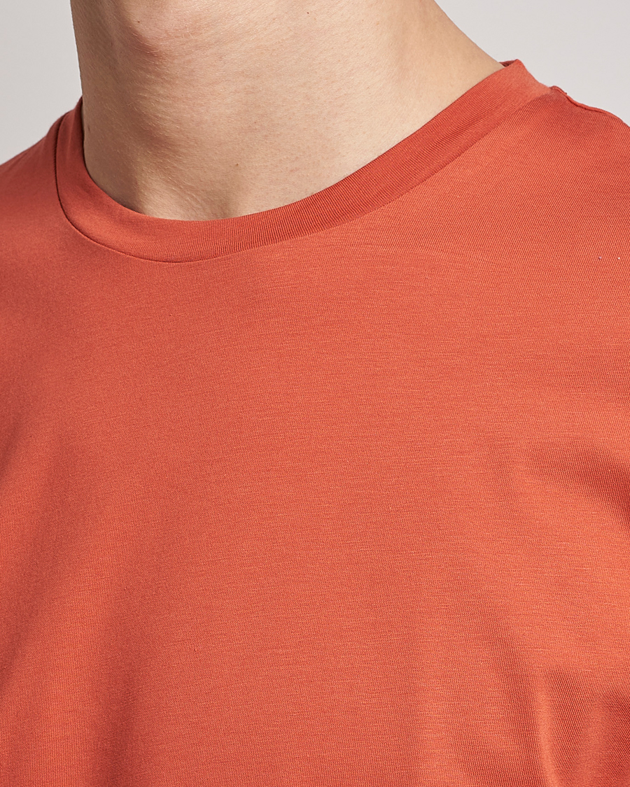 Herr | T-Shirts | Sunspel | Riviera Organic Tee Burnt Sienna