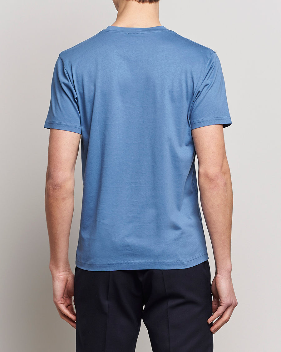 Herr | T-Shirts | Sunspel | Riviera Organic Tee Blue Stone