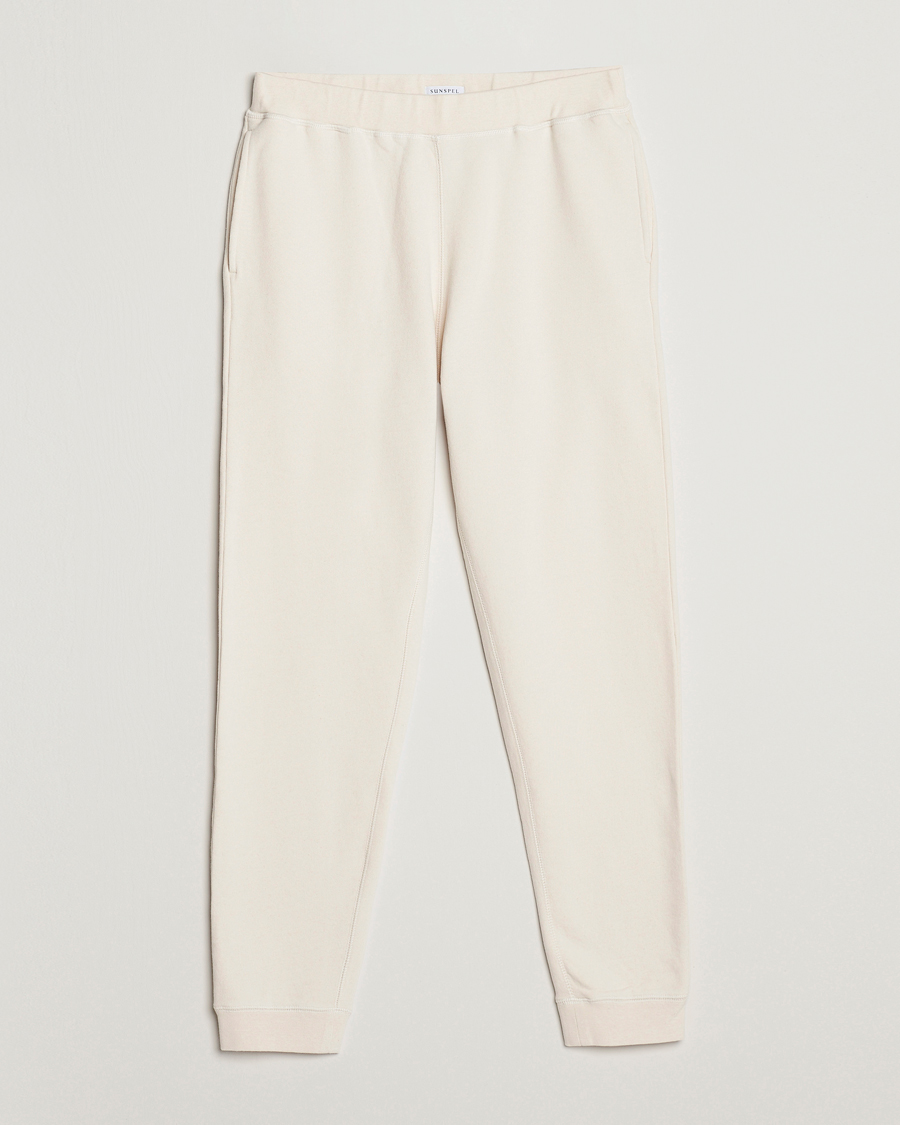 Herr | Byxor | Sunspel | Cotton Loopback Track Pants Undyed