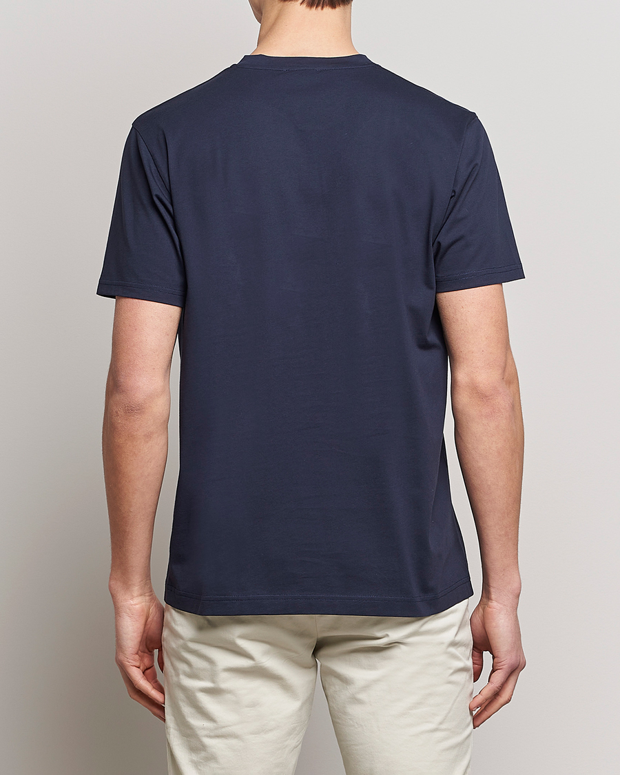 Herr | T-Shirts | Sunspel | Riviera Pocket Crew Neck T-Shirt Navy