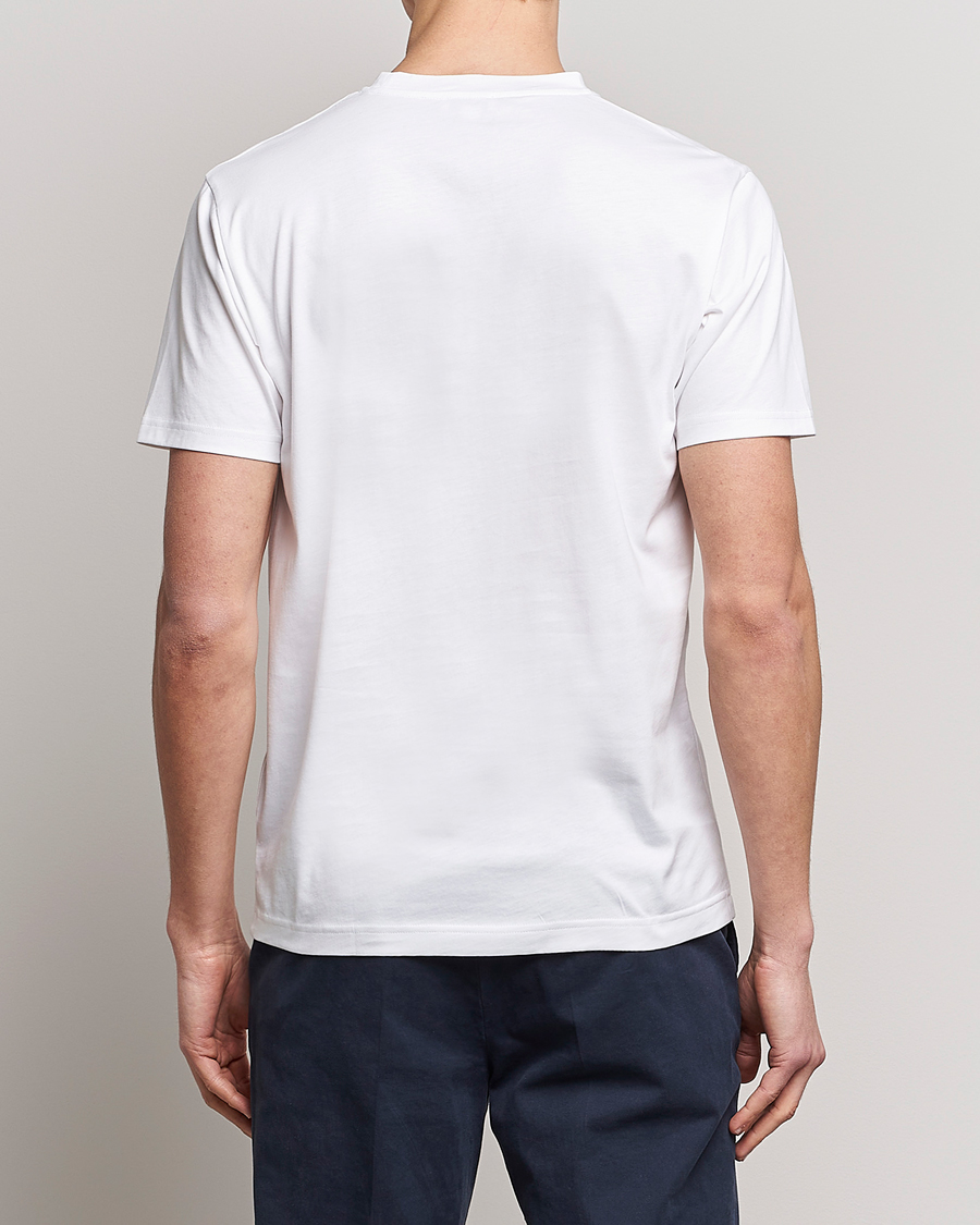 Herr | T-Shirts | Sunspel | Riviera Pocket Crew Neck T-Shirt White