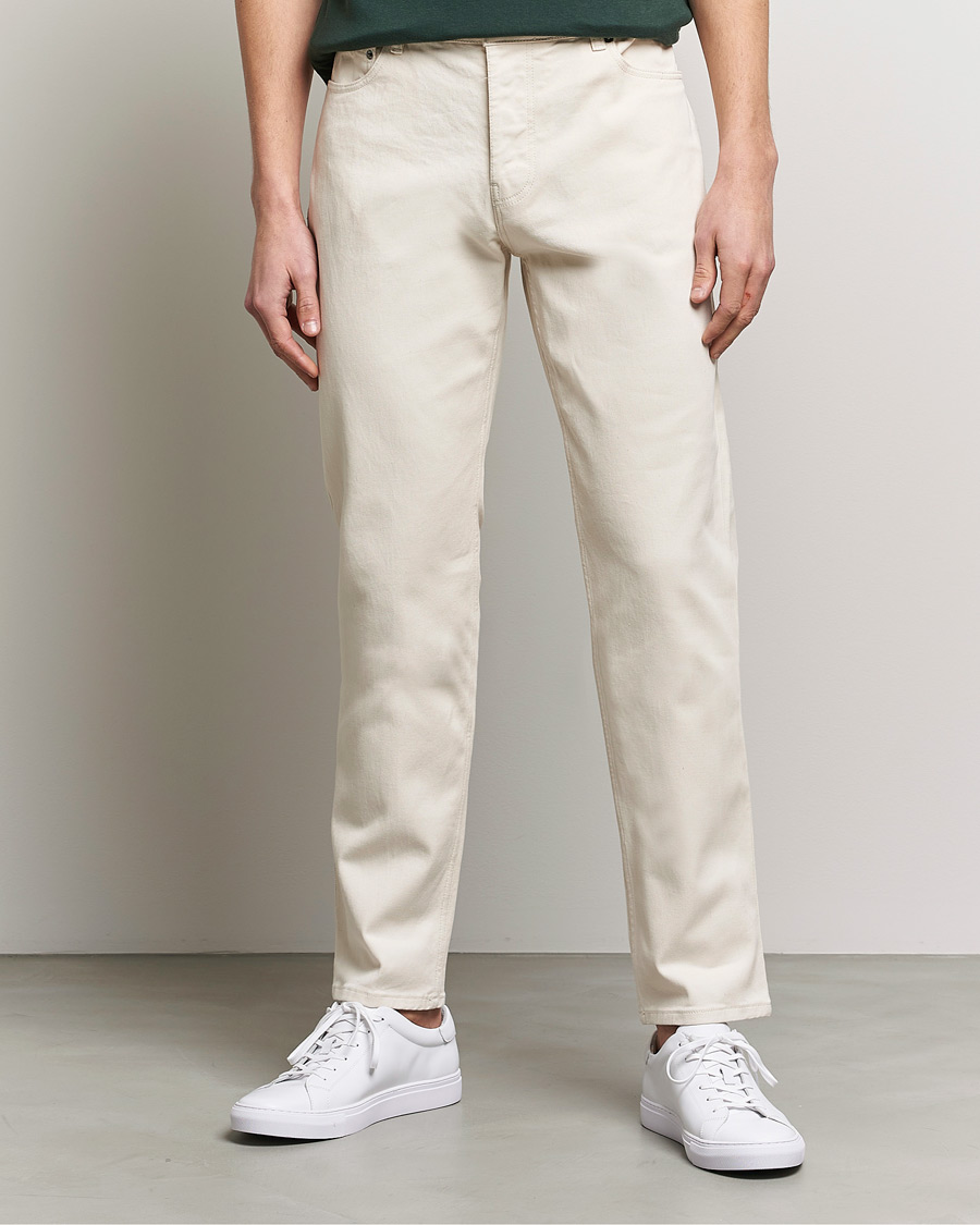 Herr | Byxor | Sunspel | Five Pocket Cotton Twill Trousers Undyed