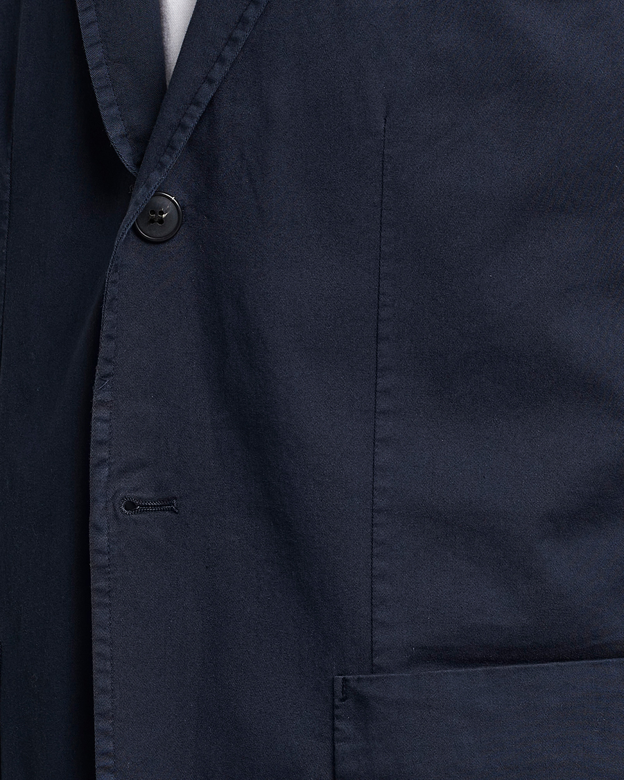 Herr | Kavajer | Sunspel | Cotton Stretch Jacket Navy