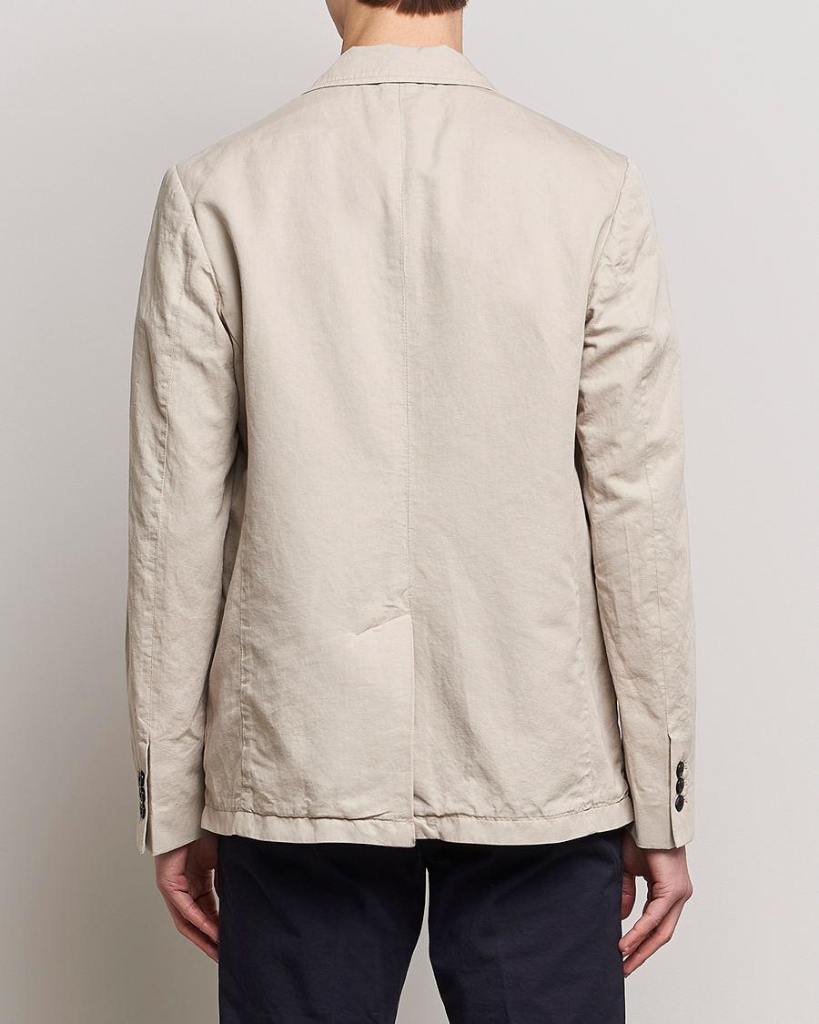Herr | Kavajer | Sunspel | Unconstructed Cotton/Linen Blazer Light Sand