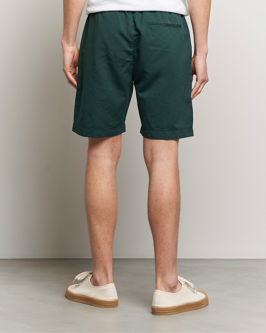 Herr | Shorts | Sunspel | Cotton/Linen Drawstring Shorts Seaweed