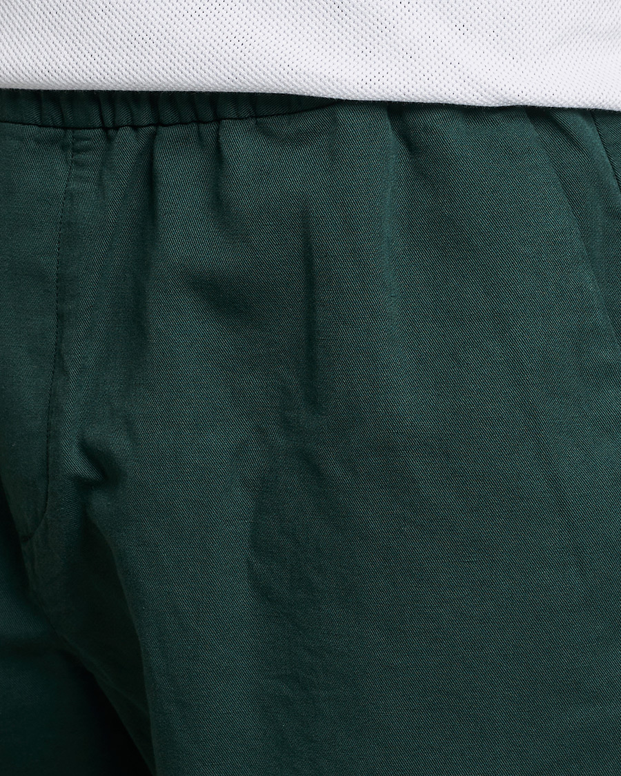 Herr | Shorts | Sunspel | Cotton/Linen Drawstring Shorts Seaweed