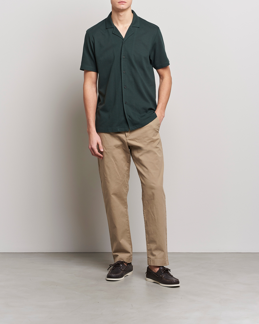 Herr | Pikéer | Sunspel | Riviera Resort Shirt Seaweed