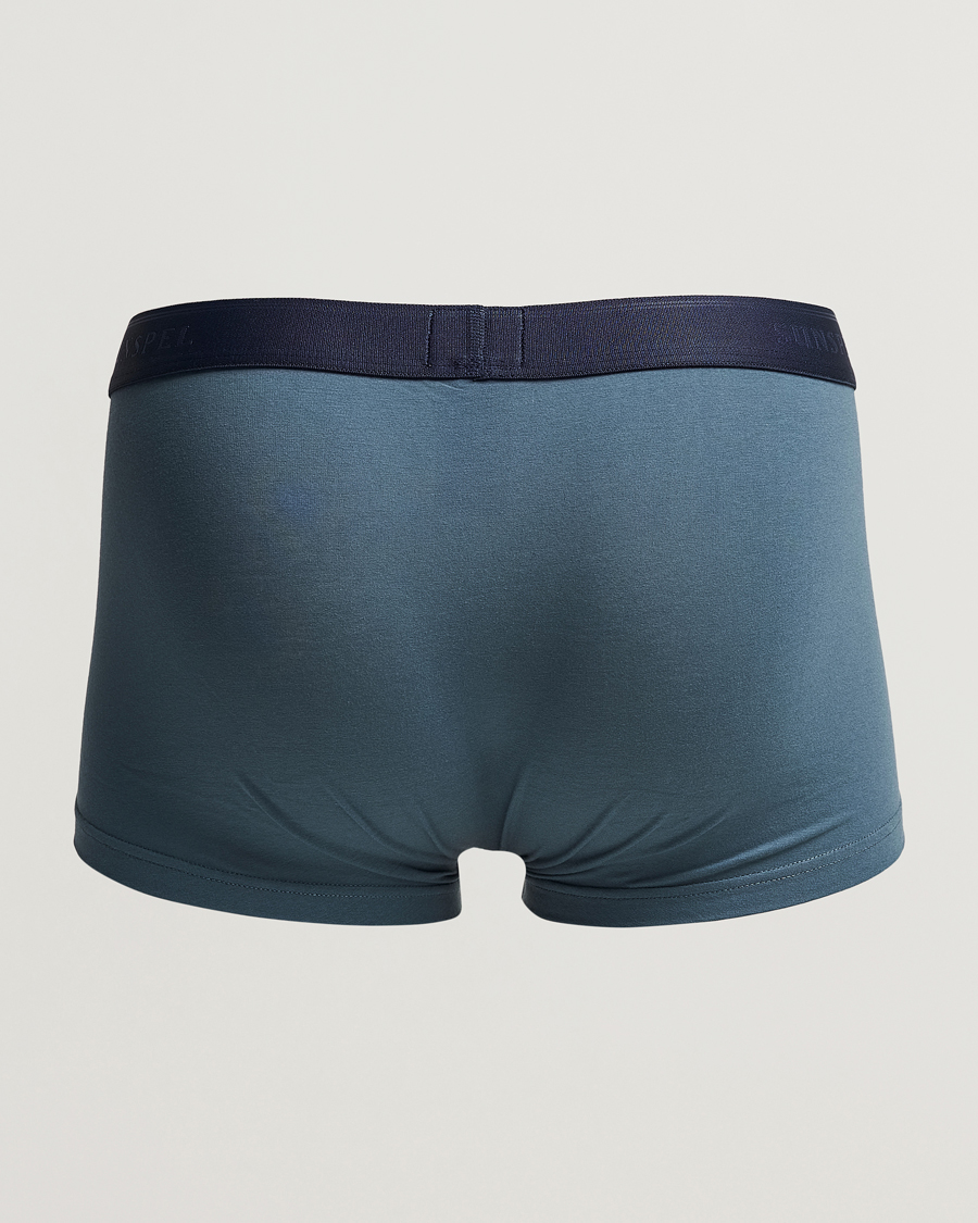 Herr | Underkläder | Sunspel | Cotton Stretch Trunk Dark Petrol
