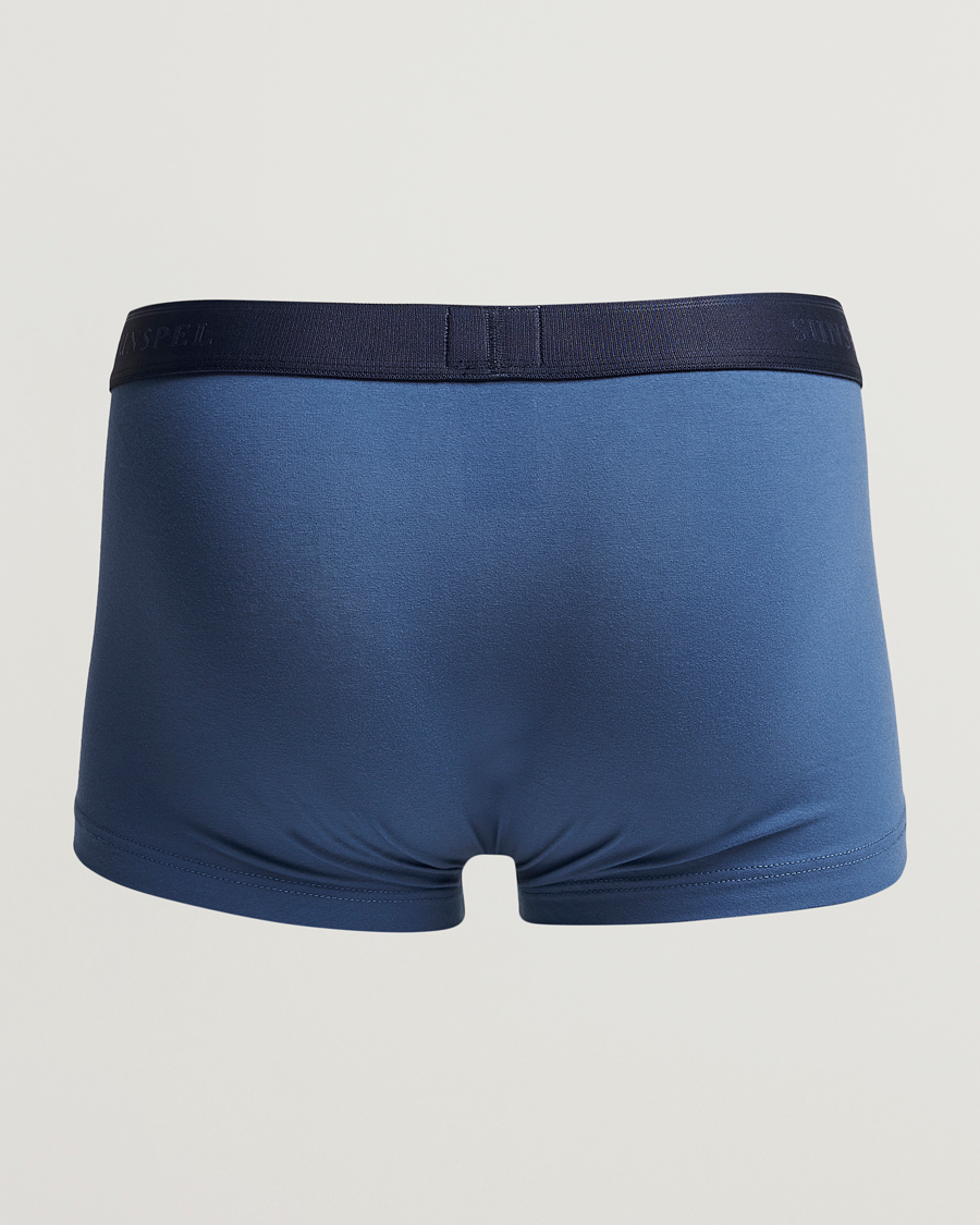 Herr | Underkläder | Sunspel | Cotton Stretch Trunk Atlantic Blue