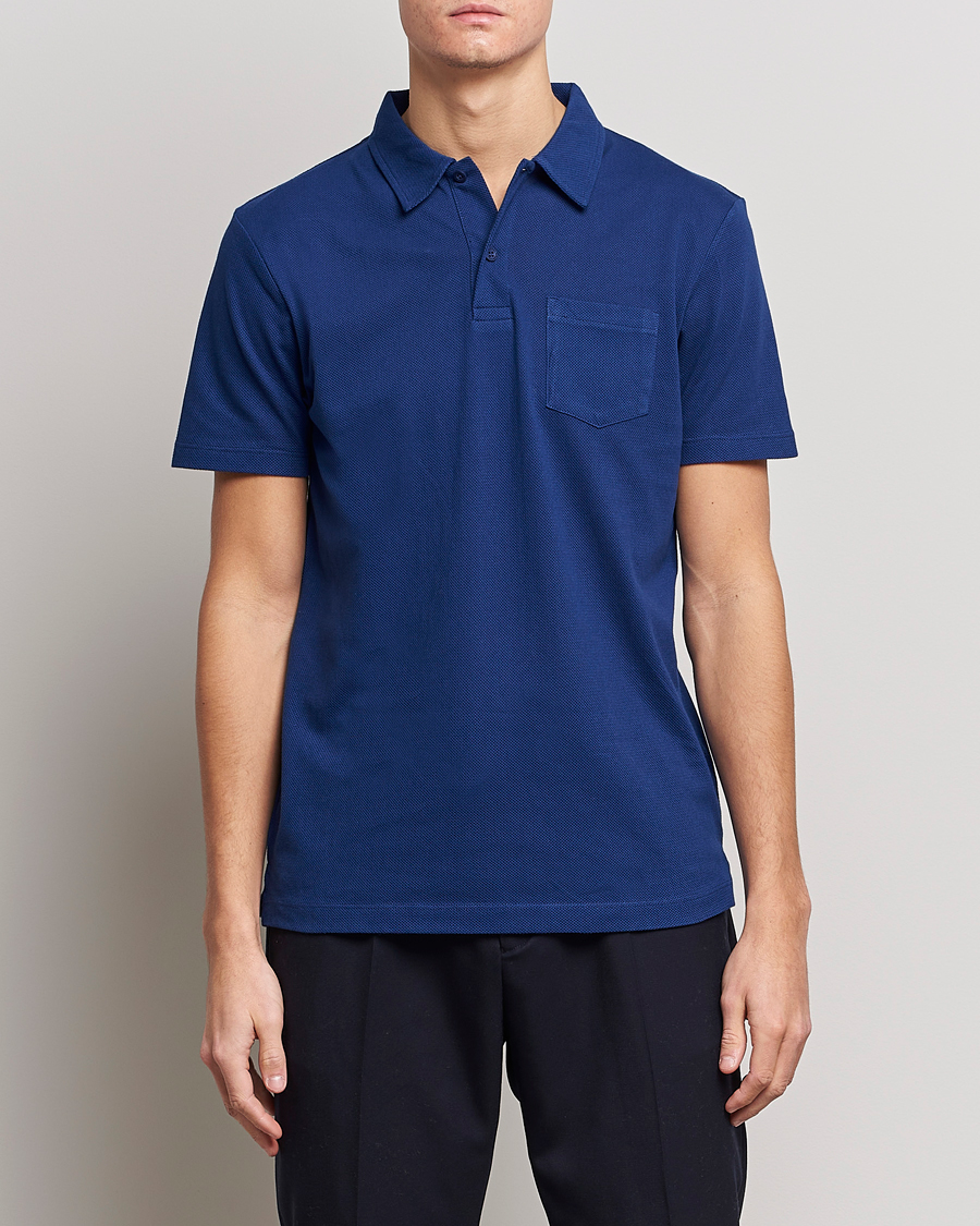Herr |  | Sunspel | Riviera Polo Shirt Space Blue