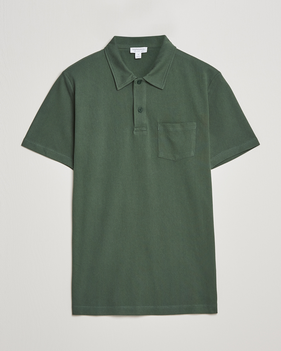 Herr | Pikéer | Sunspel | Riviera Polo Shirt Dark Green
