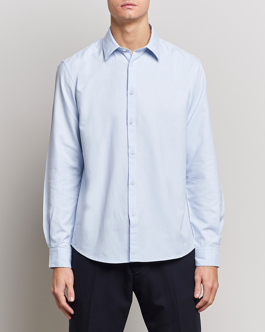 Herr | Avdelningar | Sunspel | Casual Oxford Shirt Light Blue