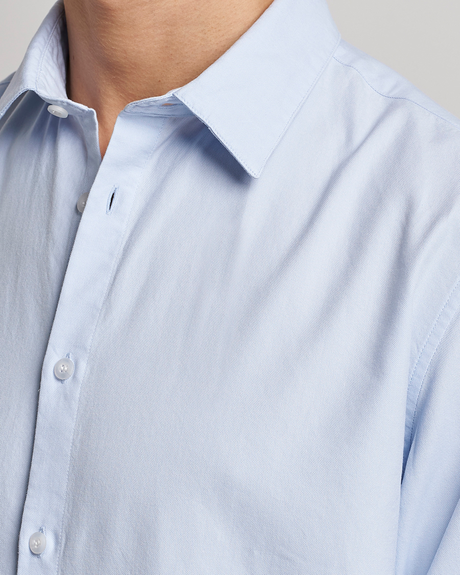 Herr | Skjortor | Sunspel | Casual Oxford Shirt Light Blue